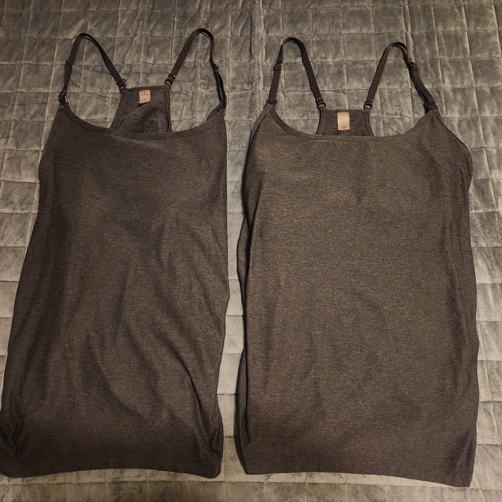 Two Beyond the Bump Featherweight Nursing Camis